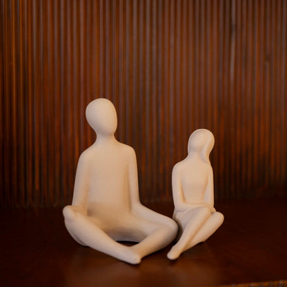 Enfold Couple Figurine Minimalist Style Resin Ornament