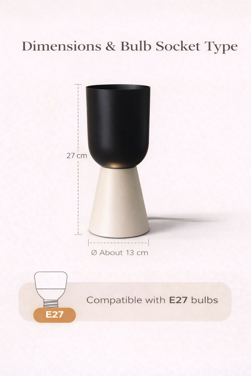 Indirect Uplight Table Lamp