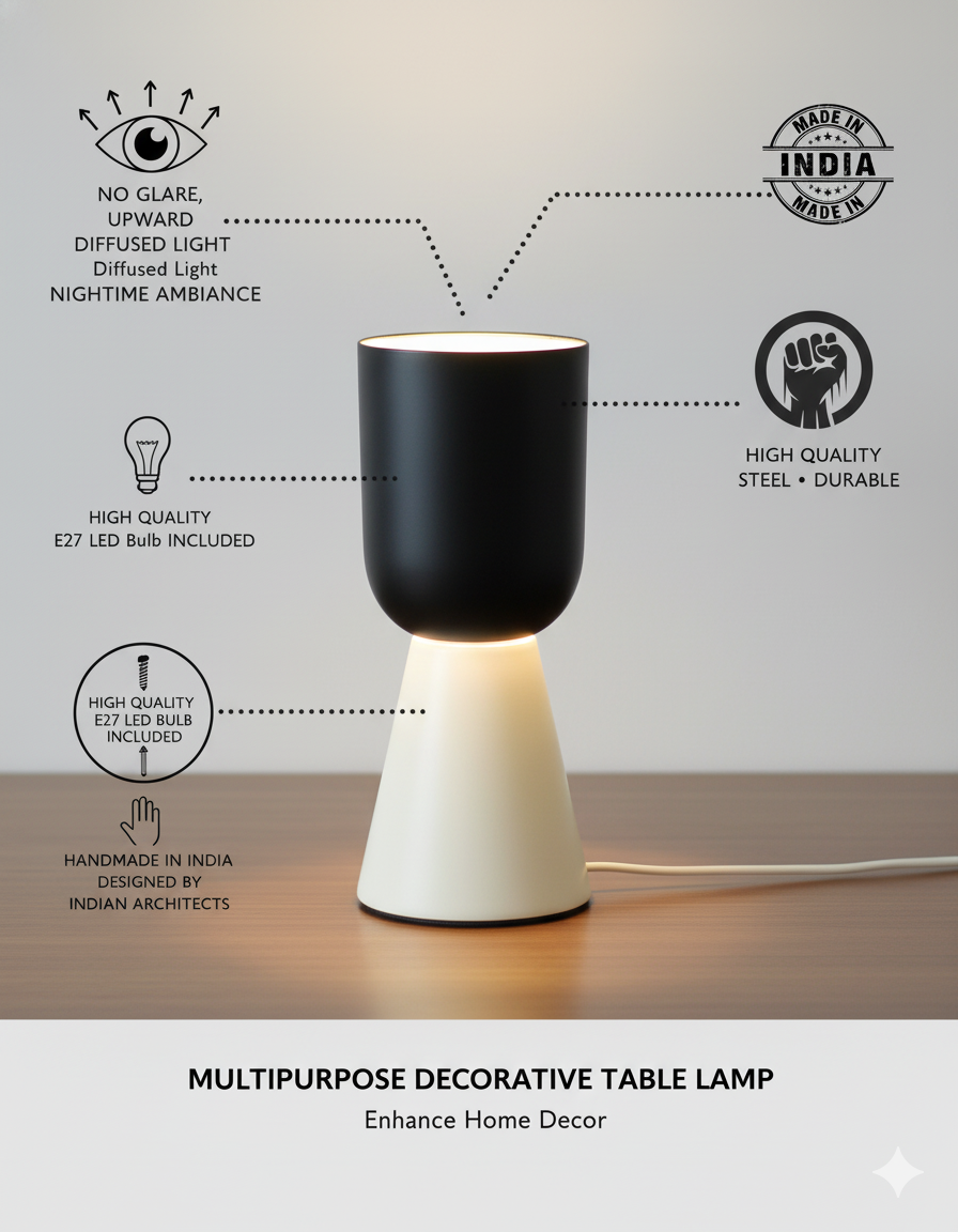 Indirect Uplight Table Lamp