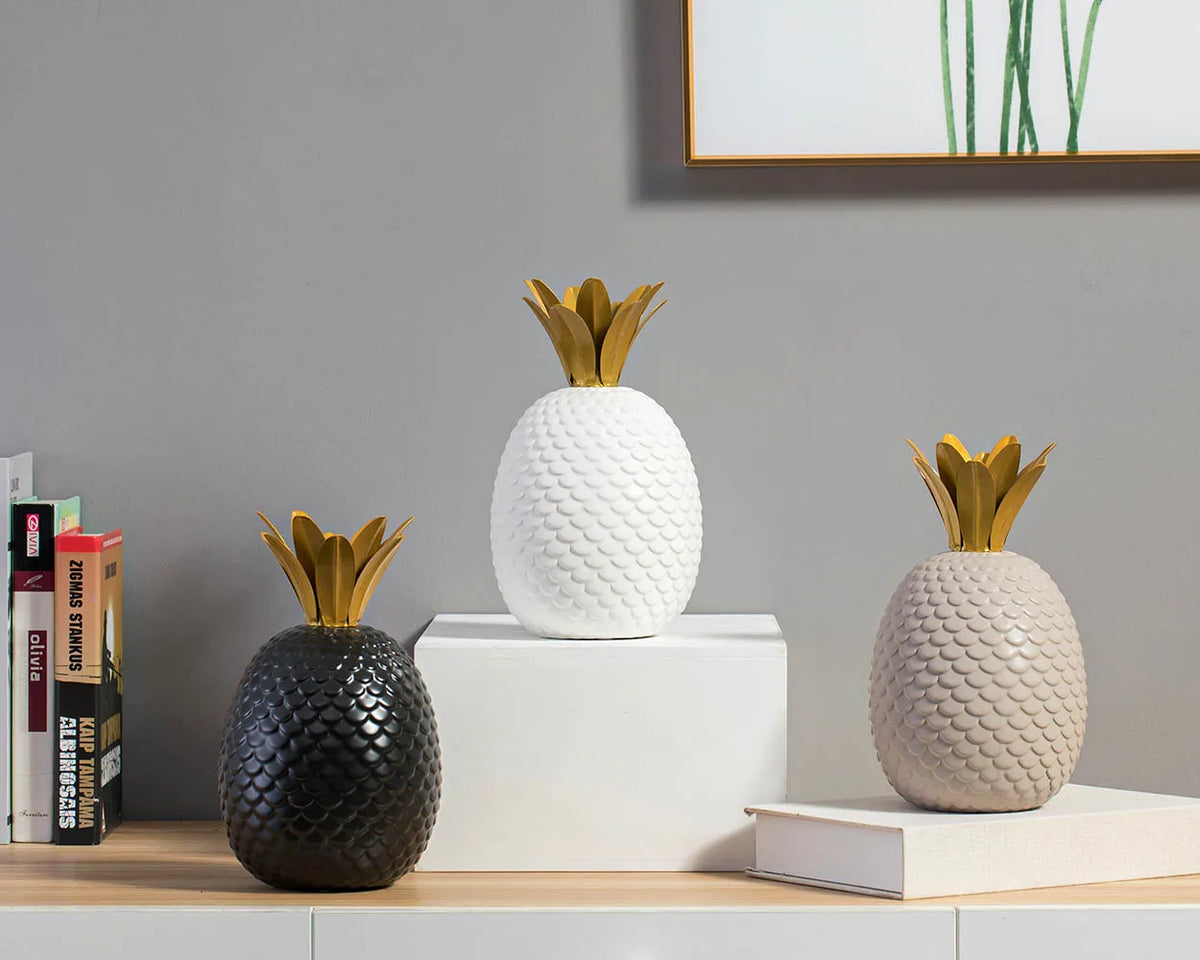 Pineapple Figurine Contemporary Ceramic 14.5x14.5x24cm