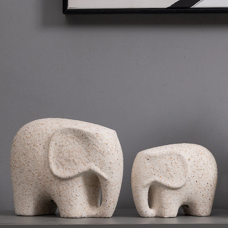 Elephant Figurine Modern Style Handmade Resin 23x12.5x18.5cm GX04S030