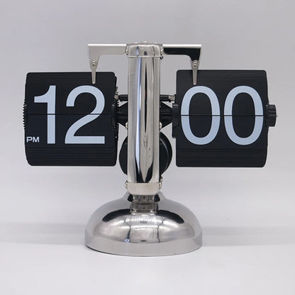 HQ-3 Retro Flip Desk Clock Mechanical Stainless Steel