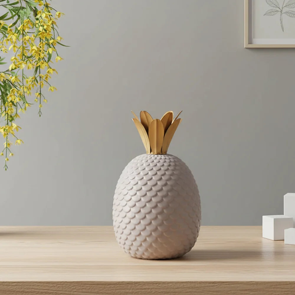 Pineapple Figurine Contemporary Ceramic 14.5x14.5x24cm