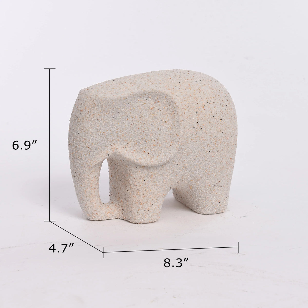 Elephant Figurine Modern Style Handmade Resin 23x12.5x18.5cm GX04S030