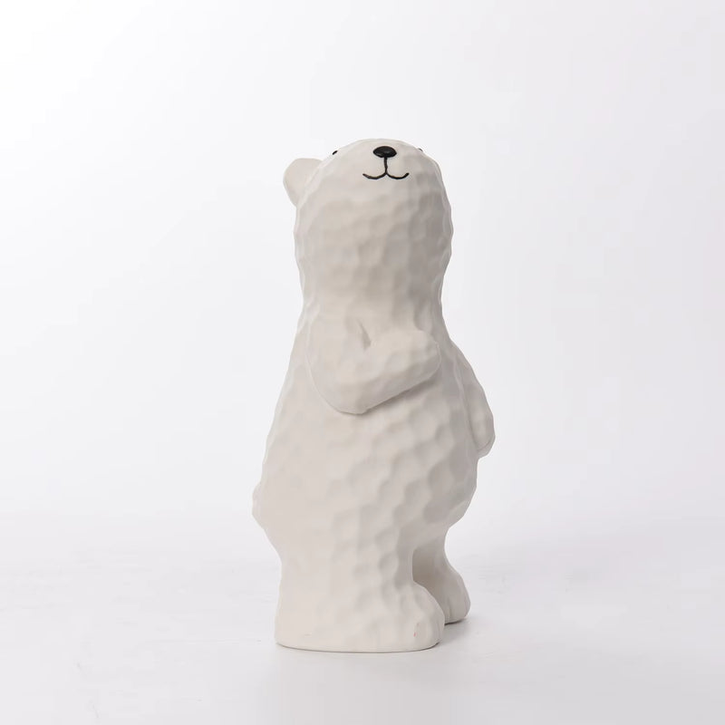 Bear Figurine Art Deco Porcelain 10.3x10.7x22.4cm AD41F604