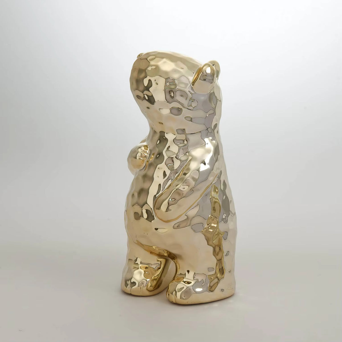 Bear Figurine Art Deco Porcelain 10.3x10.7x22.4cm AD41F604
