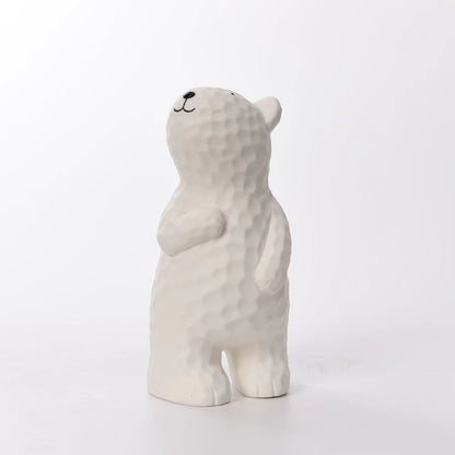 Bear Figurine Art Deco Porcelain 10.3x10.7x22.4cm AD41F604
