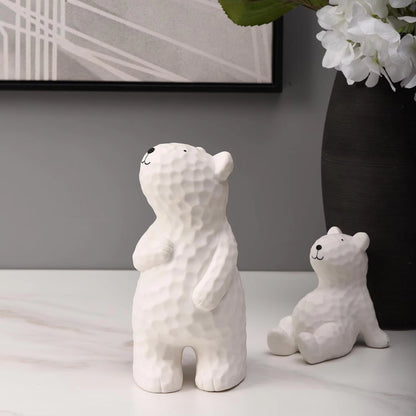 Bear Figurine Art Deco Porcelain 10.3x10.7x22.4cm AD41F604