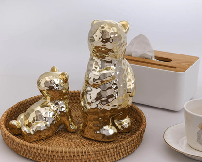 Bear Figurine Art Deco Porcelain 10.3x10.7x22.4cm AD41F604