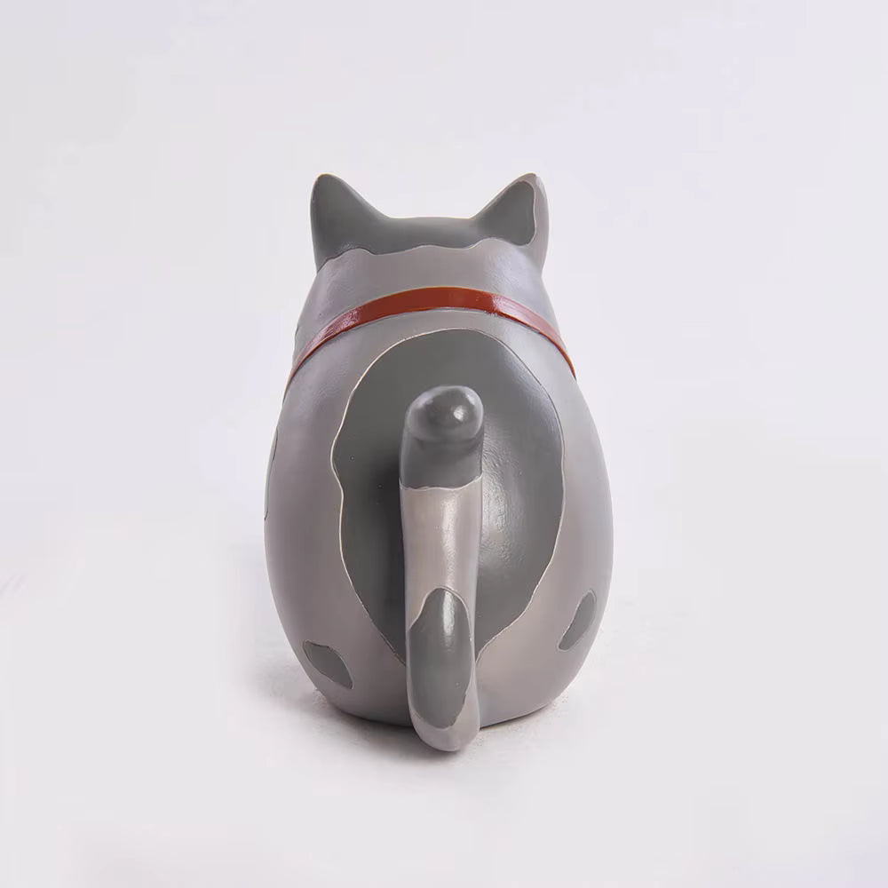 Cat Figurine Modern Resin 10.6x10.3x13.3cm AX04S037