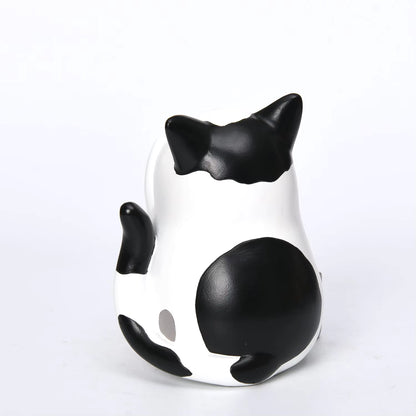Cat Figurine Modern Resin 11x10x15.6cm AX04S034