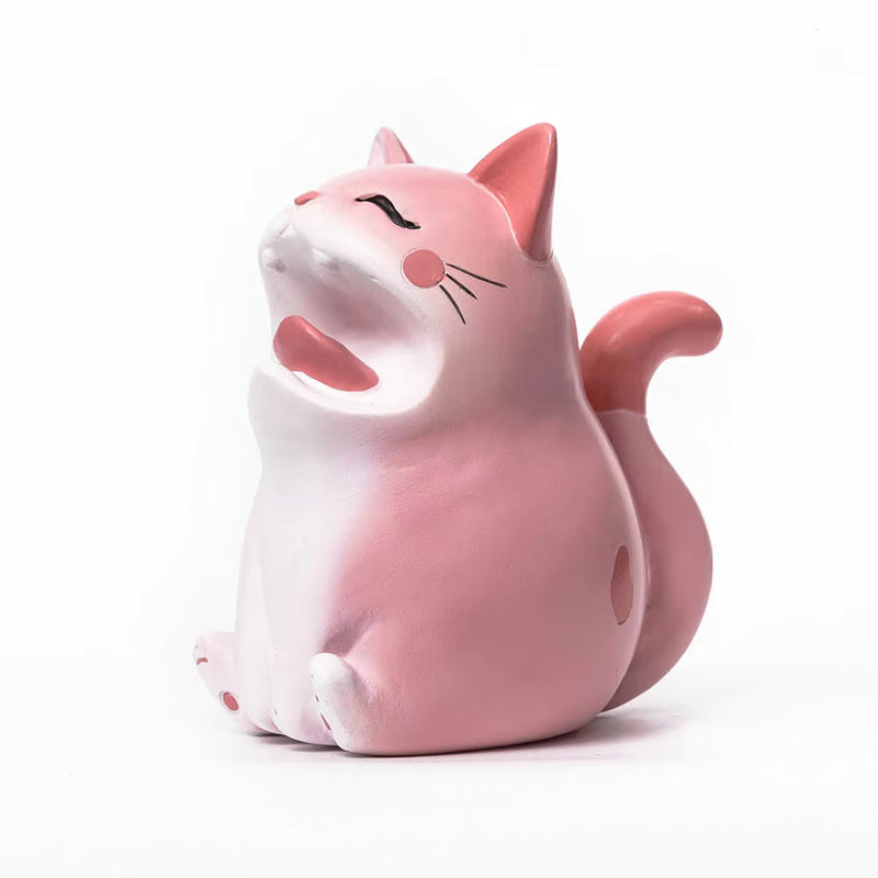 Cat Figurine Modern Resin 16.5x9.2x8.9cm AX04S039
