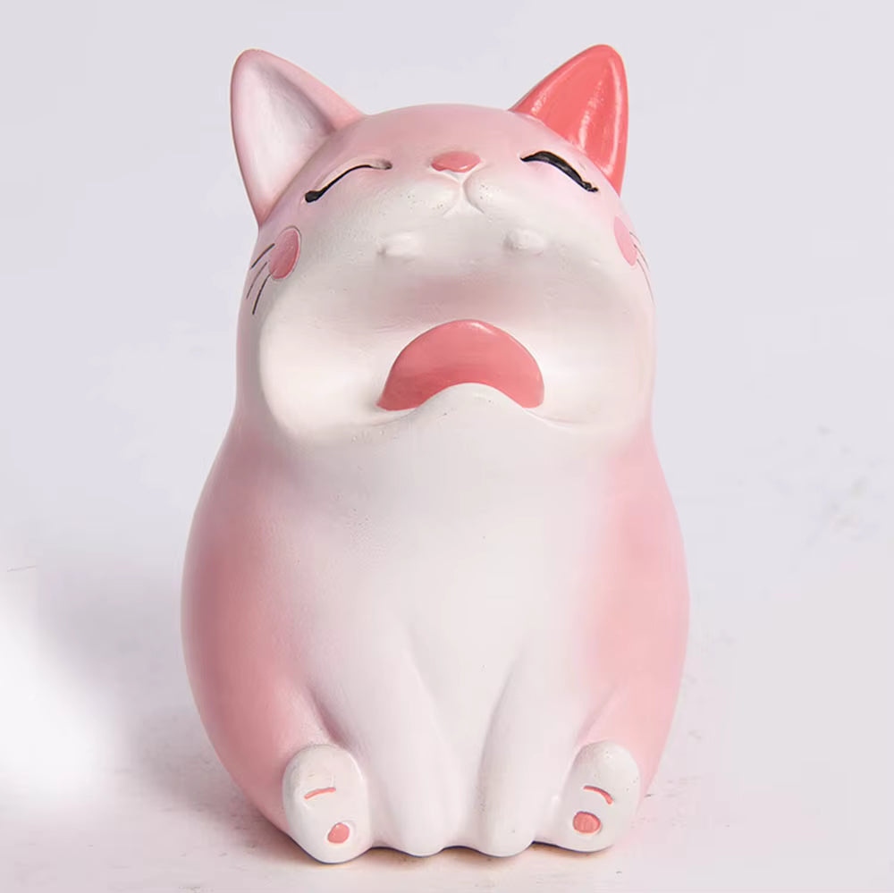 Cat Figurine Modern Resin 16.5x9.2x8.9cm AX04S039