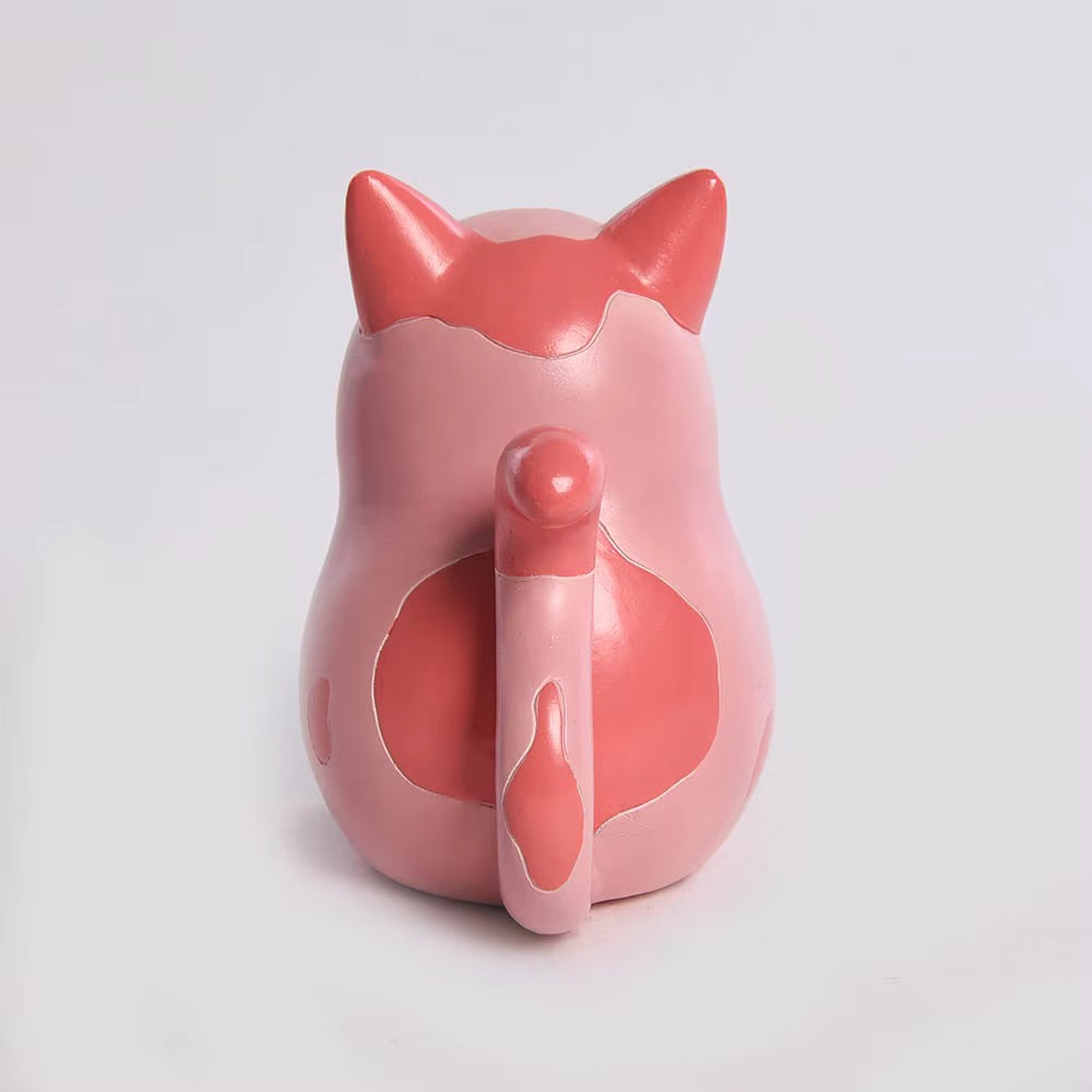 Cat Figurine Modern Resin 16.5x9.2x8.9cm AX04S039