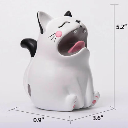 Cat Figurine Modern Resin 16.5x9.2x8.9cm AX04S039