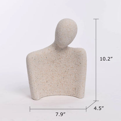 Couple Figurine Modern Style Handmade Resin GX04S029A+B
