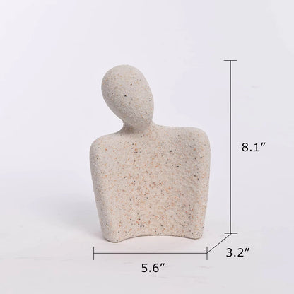 Couple Figurine Modern Style Handmade Resin GX04S029A+B
