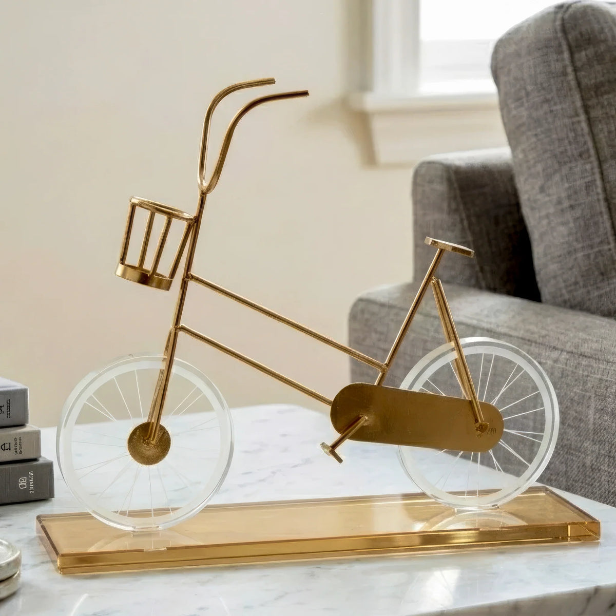 Cycle Figurine Modern Metal Art Decor