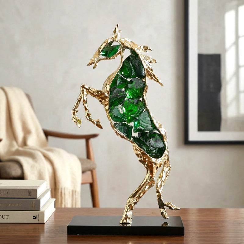 Ascend Crystal Horse Sculpture