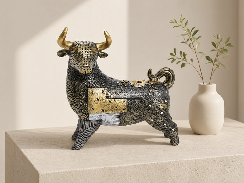 Gilt Sprig Bull