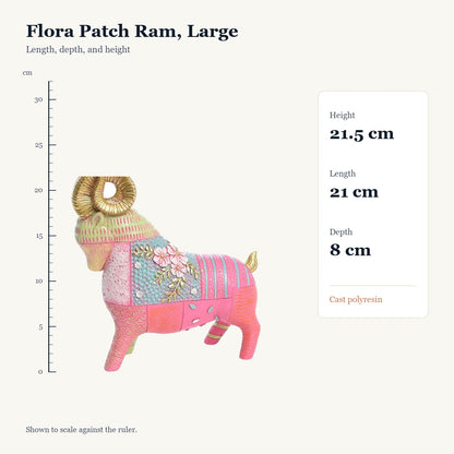Flora Patch Ram, Large, size guide