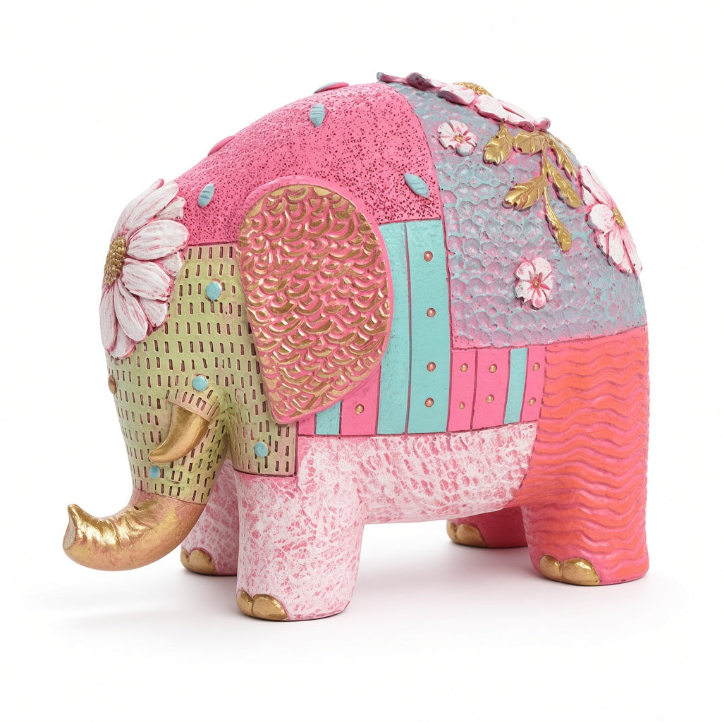 Flora Patch Elephant, three-quarter view