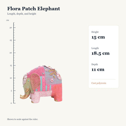 Flora Patch Elephant, size guide