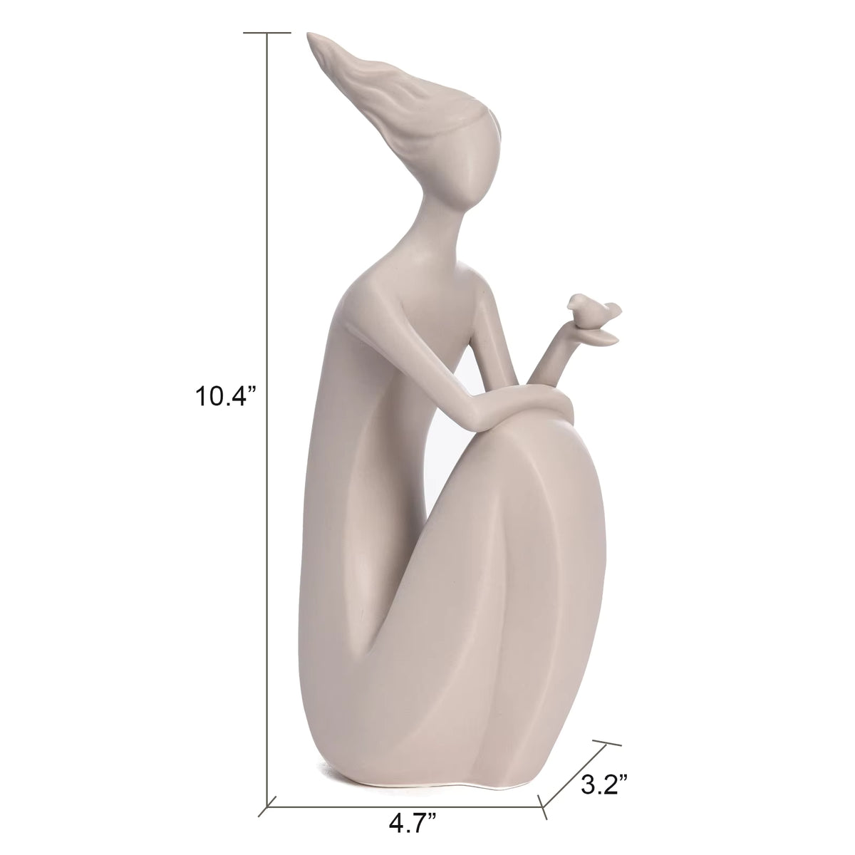 Lady Figurine Modern Porcelain 12x8.3x26.5cm BD81F204260