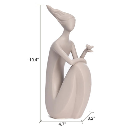 Lady Figurine Modern Porcelain 12x8.3x26.5cm BD81F204260