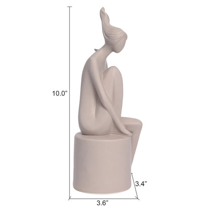 Lady Figurine Modern Porcelain 9.3x8.7x25.5cm BD81F204259