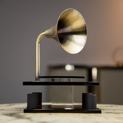 Retro Echo Figurine Vintage Modern Black and Gold